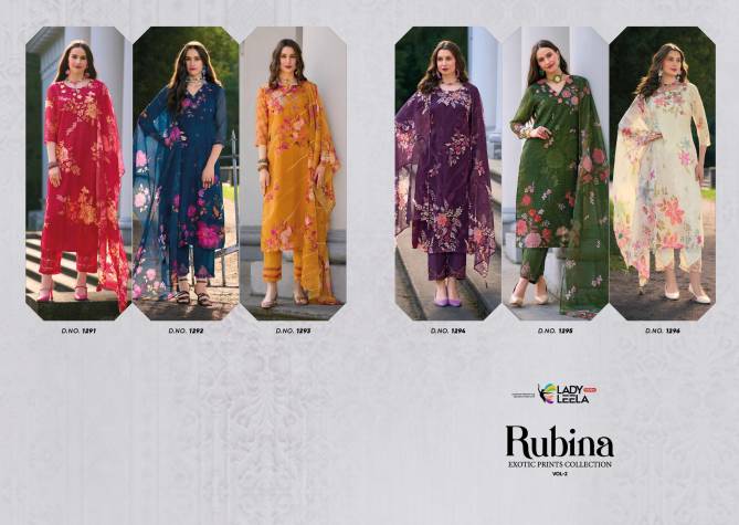 Rubina Vol 2 By Lady Leela Handwork Organza Designer Readymade Suits Wholesalers In Delhi